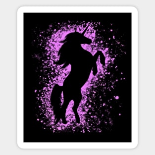 Magical Purple Unicorn Magnet